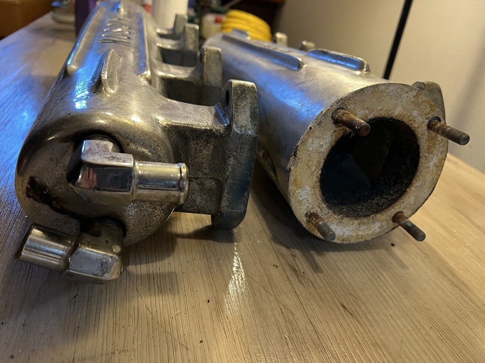 Vintage Nicson marine exhaust log exhaust manifold Ford FE 427 390 eBay