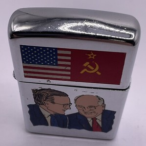 1990 Bush & Gorbachev Malta Summit Berlin Wall Lighter