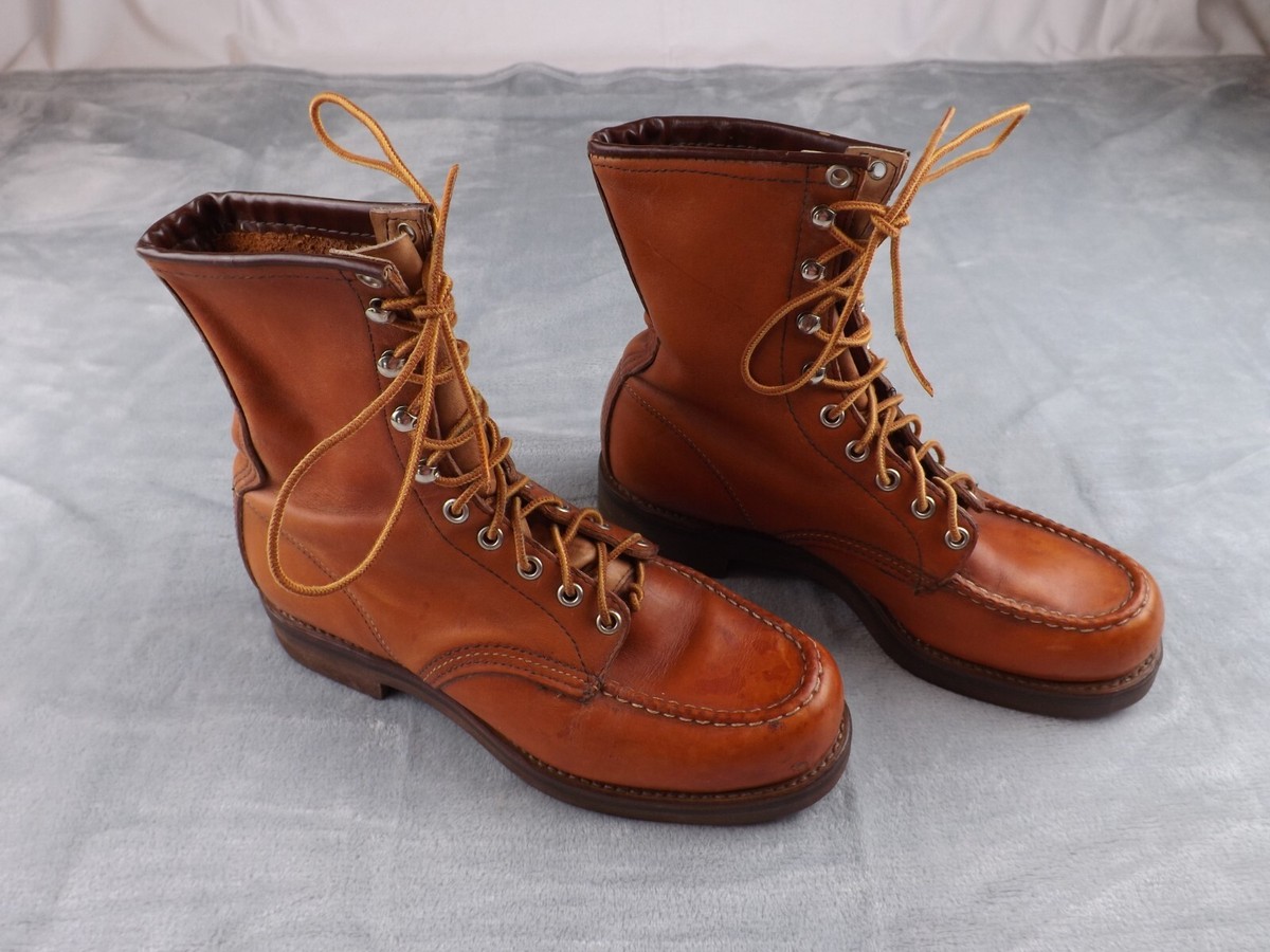 Red Wing Boots 1978 Vintage Women's Sz 9 Men's Sz 7 Leather Made