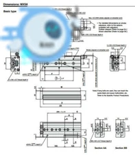 SMC MXS12-30 Air Slide Table Pneumatic precision guide slide cylinder 1PCS