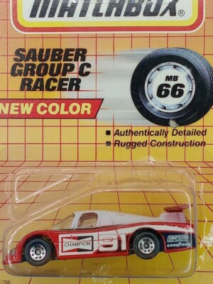 Vintage 1993 Matchbox Sauber Group C Racer #66 New Color! B126 1:64 Scale Rare