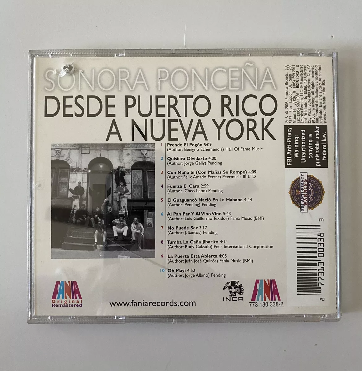Sonora Ponce a Desde Puerto Rico A Nueva York CD Remastered