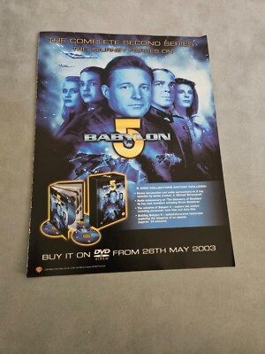 TPEEP263 MAGAZINWERBUNG 11X8'' BABYLON 5 - DIE KOMPLETTE ZWEITE SERIE 