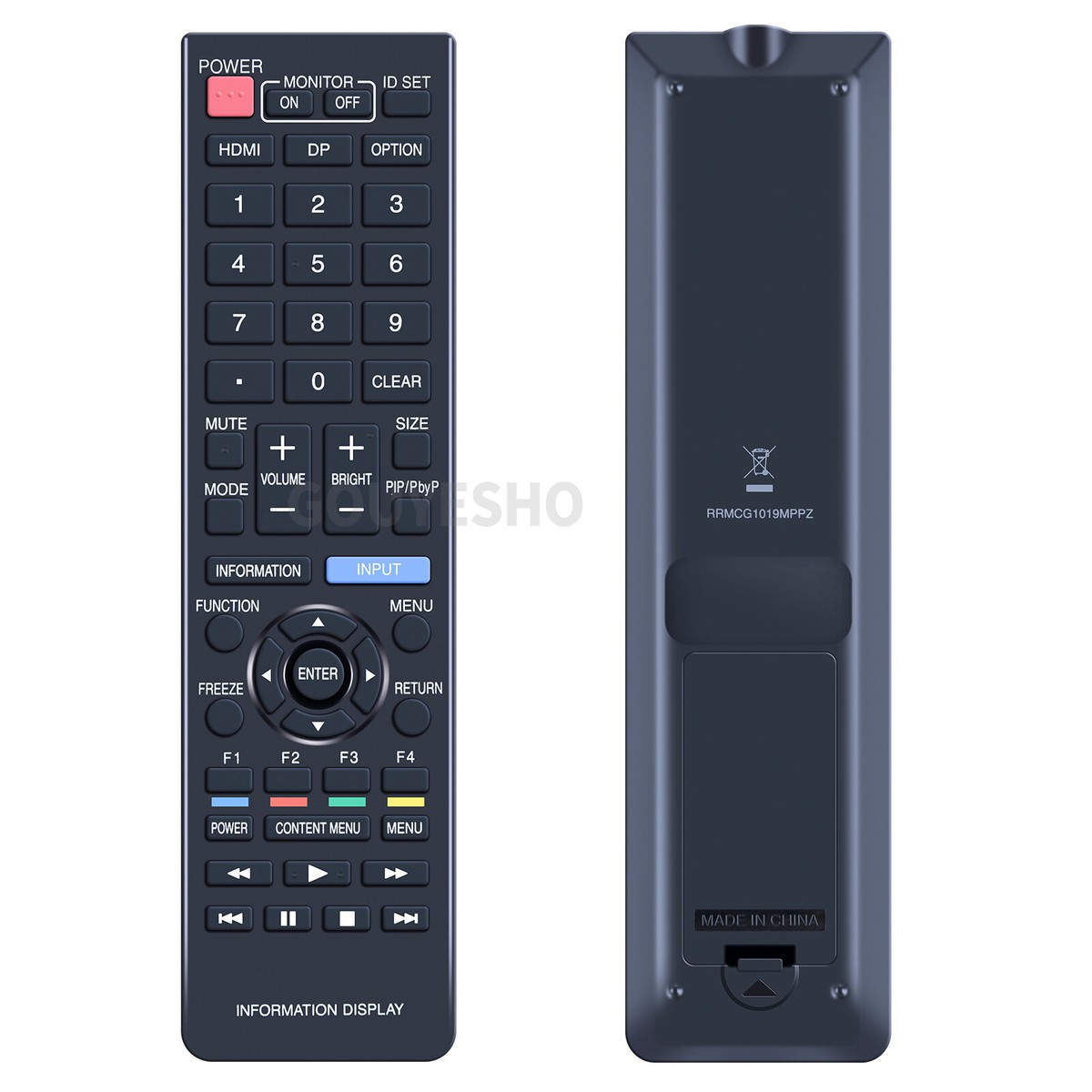 Remote Control RRMCG1019MPPZ For Sharp Information Display PN