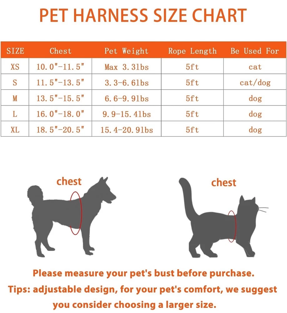 Dog Harness with Leash Set,No Pull Adjustable Reflective Step-in Puppy Harness