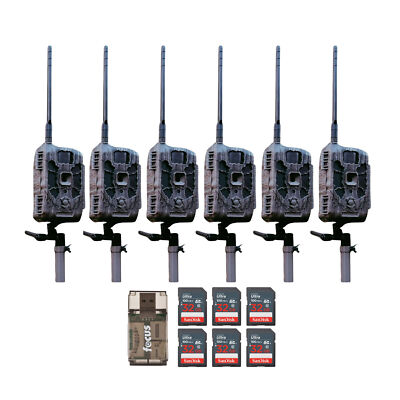 Stealth Cam DECEPTOR MAX 2.0 with 32 GB Memory Card and Card Reader 6 Pack