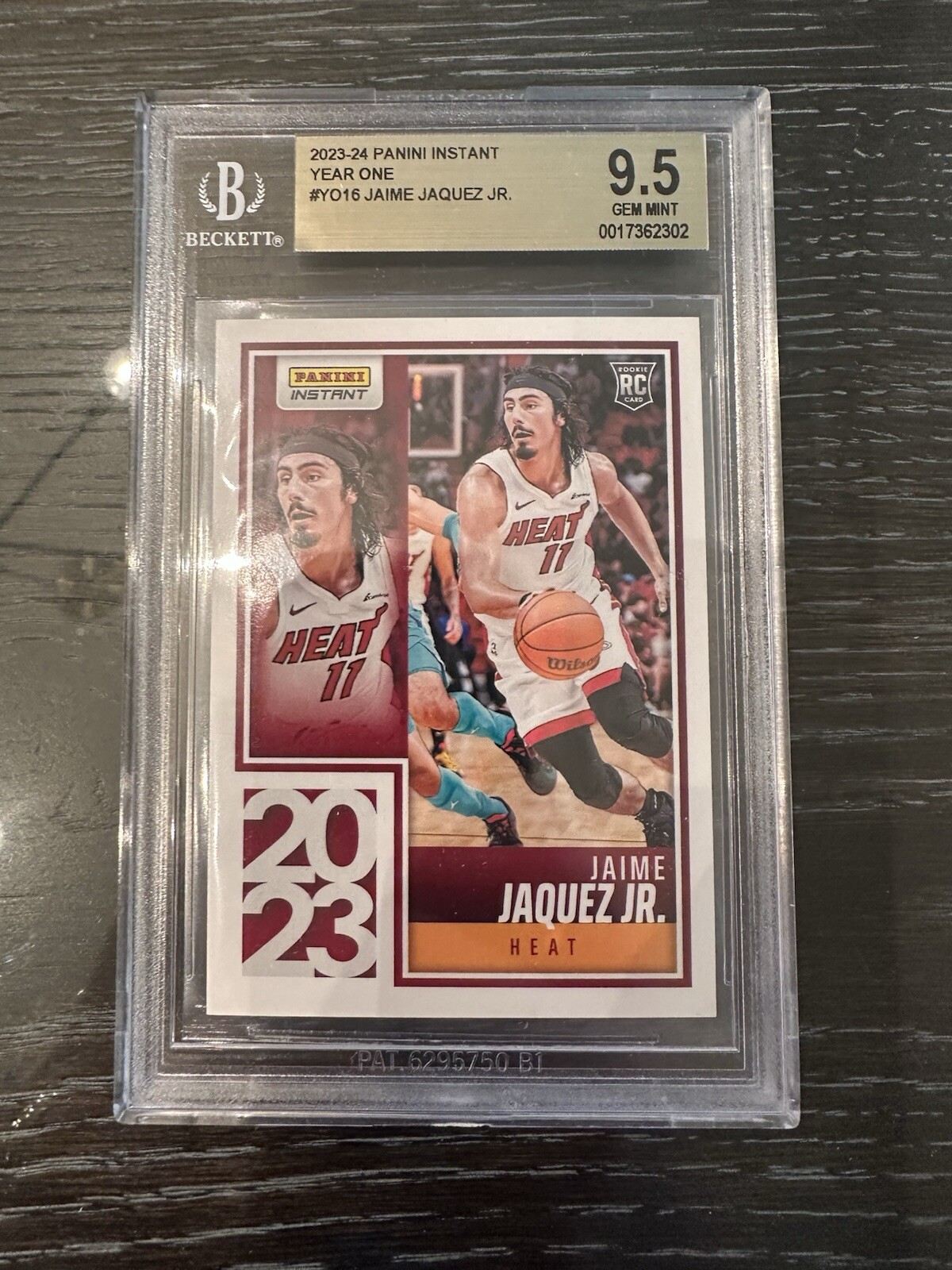 2023-24 Panini Instant Jaime Jaquez Jr Rookie Beckett 9.5 Gem #YO-16