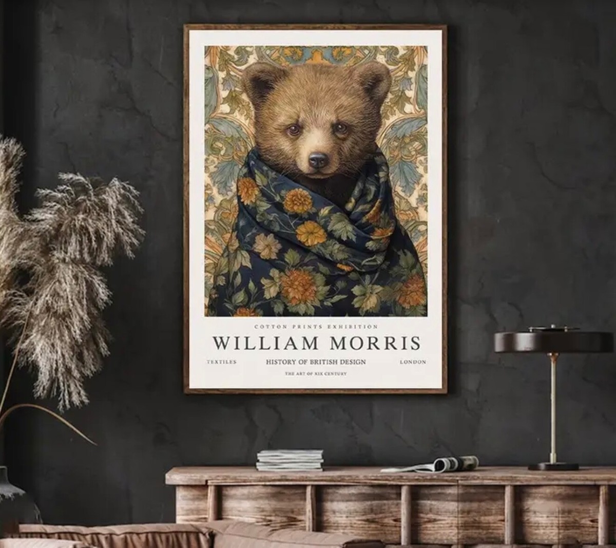 William Morris Canvas Wall Art Exhibition Print Bear 16 x 24 267 