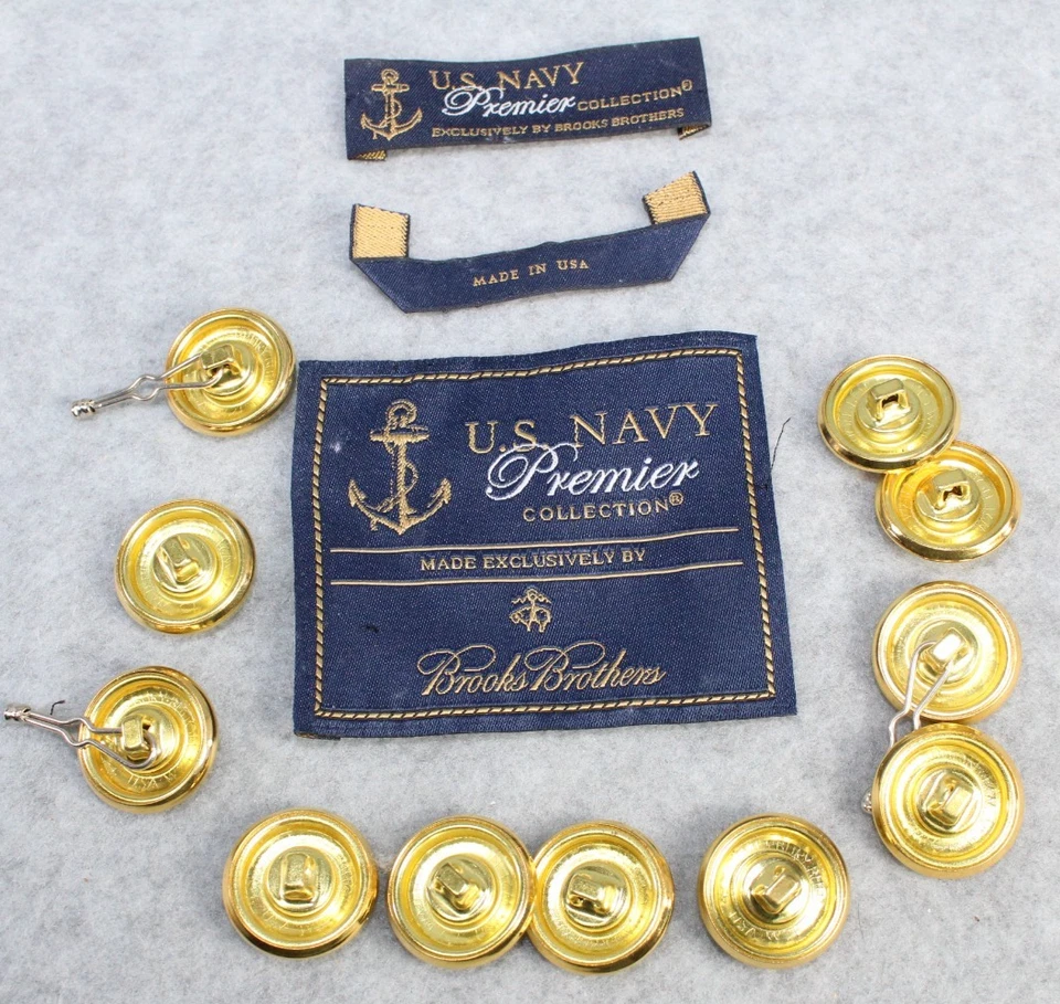 Button 22 mm USA Navy uniform eagle metal buttons Waterbury Brooks Brothers - Image 4 of 4