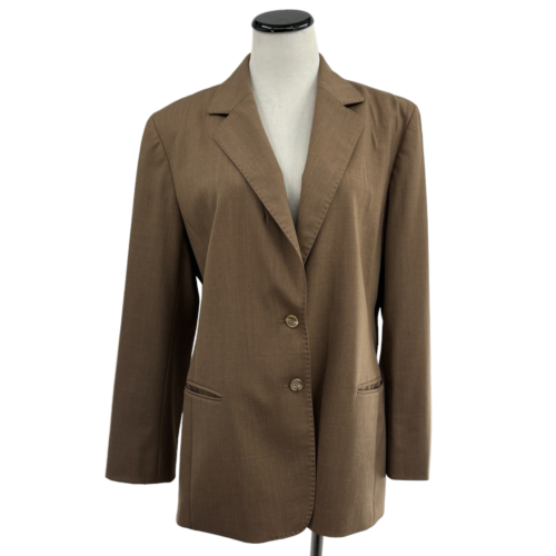 Lafayette 148 New York Sz 16 Tan Wool Blazer Suit Jacket | eBay