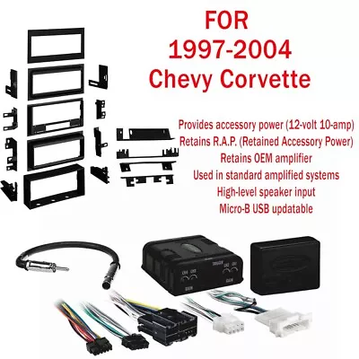 AXXESS Car Stereo install kit Amp Retention Wire Harness for 1997-2004 Chevy Corvette