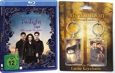 TWILIGHT SAGA 1 2 3 4 + Geschenk Set KETTE SCHLÜSSEL ANHÄNGER Biss BLU-RAY Box