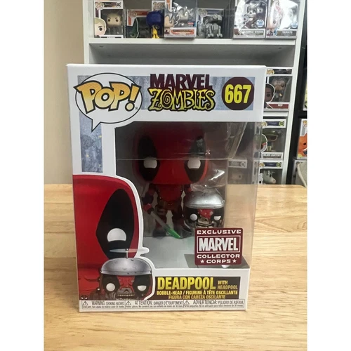 VAULTED EXCLUSIVE Deadpool w/ Headpool Funko Pop Bobblehead #667 Marvel Comics