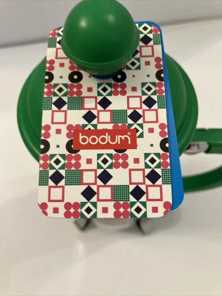 Prensa de café francesa Bodum CAFFETTIERA 3 tazas 12 oz plástico verde viaje 269D nueva con etiquetas Foto 2 de 4