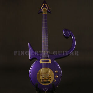 New Purple Prince Symbol Electric Guitar S-H Pickups Gold Hardware FR Bridge 22F