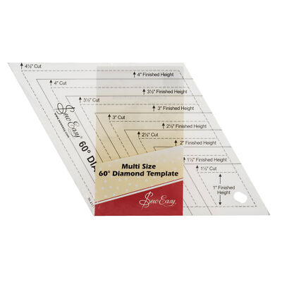 N�hen Easy 60 Grad Diamant Quilting Vorlage
