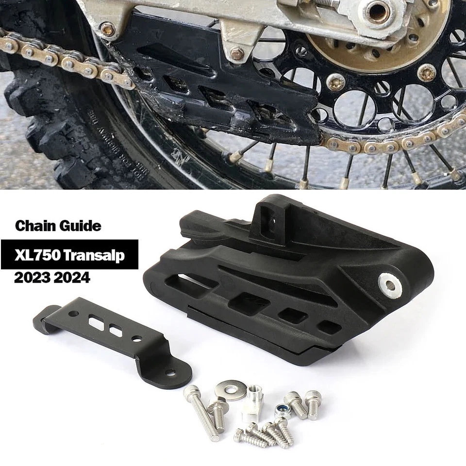 Black Chain Guide Guard Protector For Honda XL 750 Transalp XL750 2023 2024 - Image 2 of 4