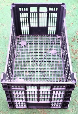 Große 32L Home Kunststoff Aufbewahrungskiste Box Tablett Stapelbar Korb Garage DIY   