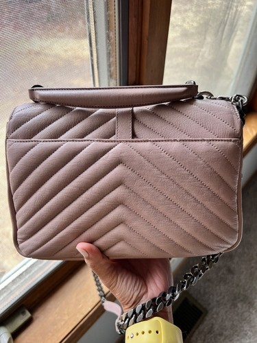 Saint Laurent YSL College Bag Matelasse Chevron Leather Medium in rose pink - Bild 2 von 14