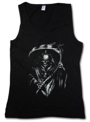 GRIM REAPER III DAMEN TANK TOP You belong to me The Death Skeleton Scythe Cloak