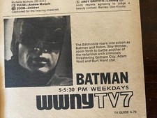 Batman, Adam West, Vintage TV Guide Ad