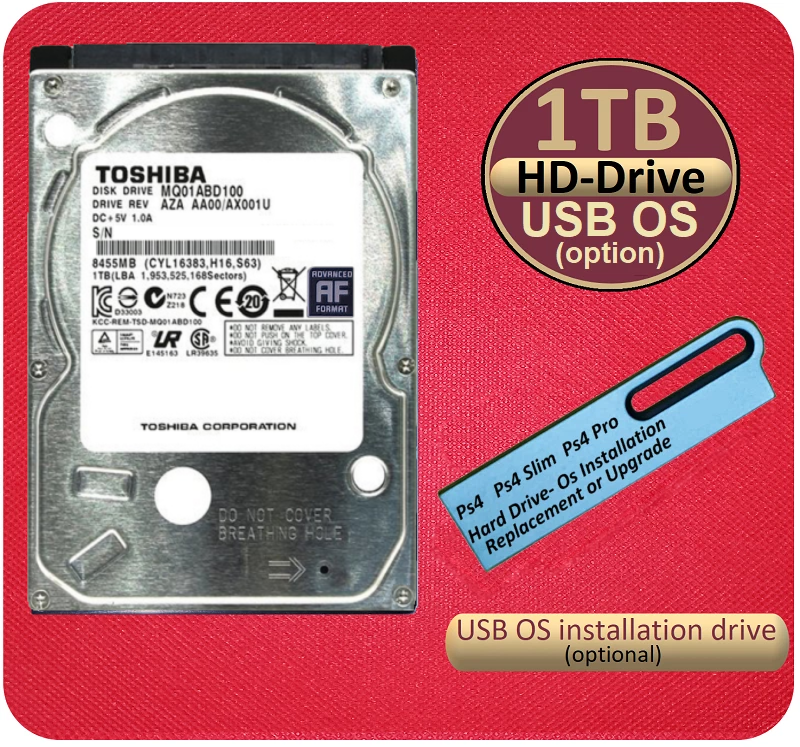 Ps4 Slim Ps4 Pro Hard Drive 1tb Playstation (all Models) 1TB - Main Image