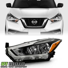 For 2018-2020 Nissan Kicks S|SV Halogen Type Headlight Headlamp Left Driver Side