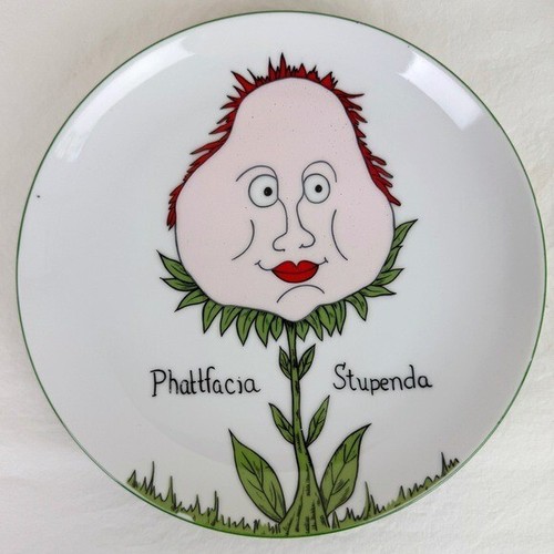 Nonsense Botany Vintage Edward Lear Plates (set of 4) - Picture 4 of 11