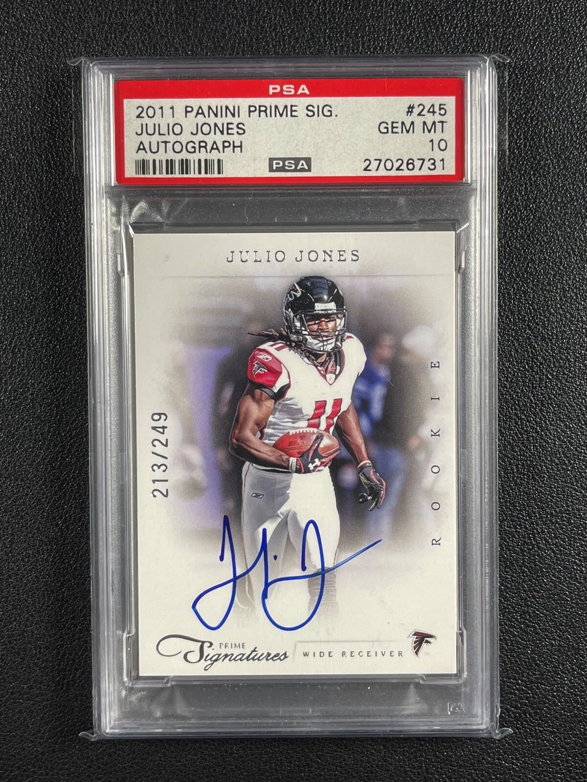 Julio Jones Panini Prime Signatures #245 Autograph