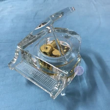 Play "Music Box Dancer" Crystal Piano Music Box With Sankyo Musical Movement