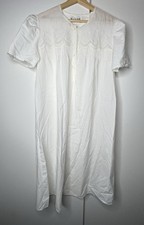 Vintage GOA Lenceria White Nightgown Spain Size 5 Lace Trim