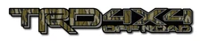 TRD TOYOTA 4x4 Offroad STICKER _ Mossy Oak with Black
