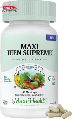 Teen Vitamins for Boys 12-17 - Teen Multivitamin Supreme with D3, Iron, Calcium,