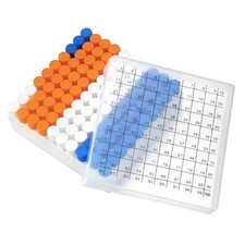 BKMAMLAB 100PCS 2ml Plastic Small Vials with Screw Caps Sample Tubes Cryotube...