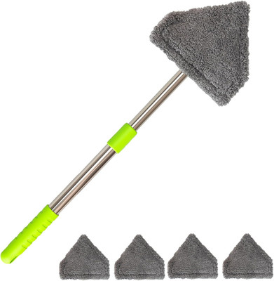 Car Windshield Squeegee Cleaning Tool - Vehicle Window Cleaner with 4 Reusable W