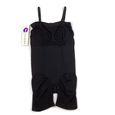 Rhonda Shear Seamless Smoothing Black Shapewear Slimming Bodysuit NEW XL