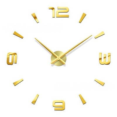 DIY 3D Acryl Wanduhr Set für Heimdekoration 70 bis 120 cm Größenbereich