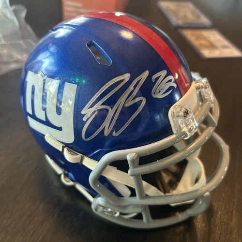 Saquon Barkley Auto Mini Helmet Autograph NY Giants Philadelphia eagles (no COA)