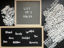 Felt Letter Board Message Sign 20X10 & 12x12 Numbers Characters Words