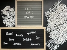 Felt Letter Board Message Sign 20X10 & 12x12 Numbers Characters Words
