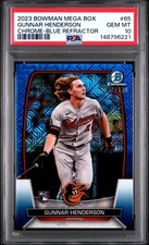 2023 BOWMAN MEGA BOX CHROME #65 GUNNAR HENDERSON ROOKIE RC 62/150 PSA 10