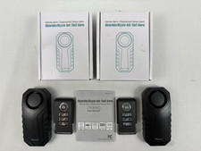 2-Wsdcam 113dB Bike Alarms Wireless Vibration Motion Sensor Motorcycle Bicycle