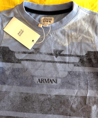 Armani Junior T-Shirt long sleeve  New with tags  Original  3 A Valentine Sale