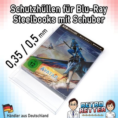 Schutzhüllen V2 Blu-Ray Steelbook Film - mit Schuber - 0,35 / 0,5 mm Protectors