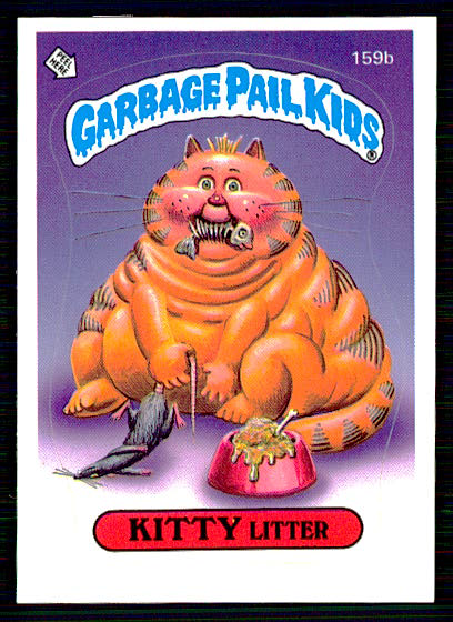 1986 Topps Garbage Pail Kids - Series 4 - Kitty Litter - #159b