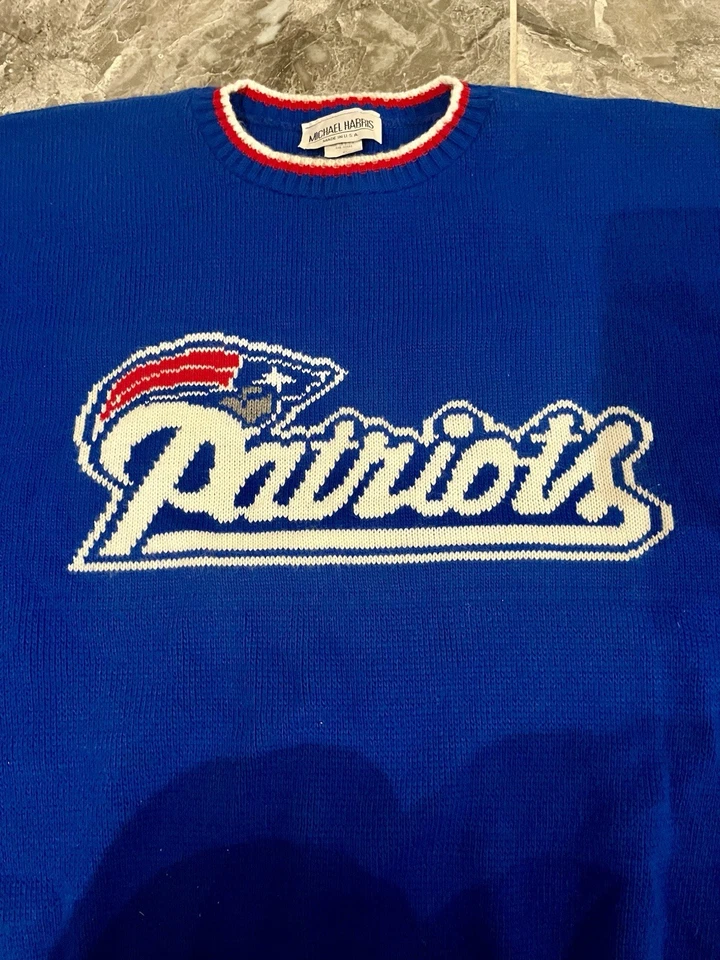 Moletom vintage anos 80 e 90 New England Patriots NFL EUA Michael Harris tamanho XL - Imagem 2 de 4