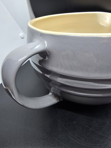 Le Creuset Batter Bowl Flint Oyster Gray 2 quarts Mixing Serving Stoneware NEW - Picture 10 of 14