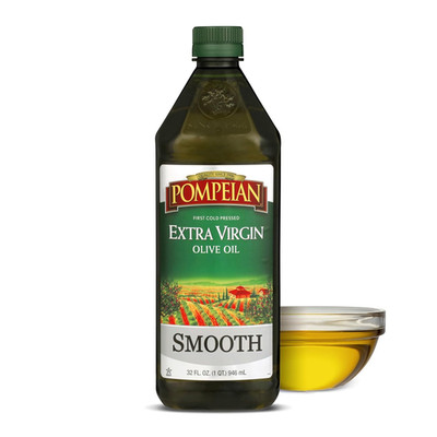 Smooth Extra Virgin Olive Oil, Contains Polyphenols, First Cold Pressed, 32 Fl O