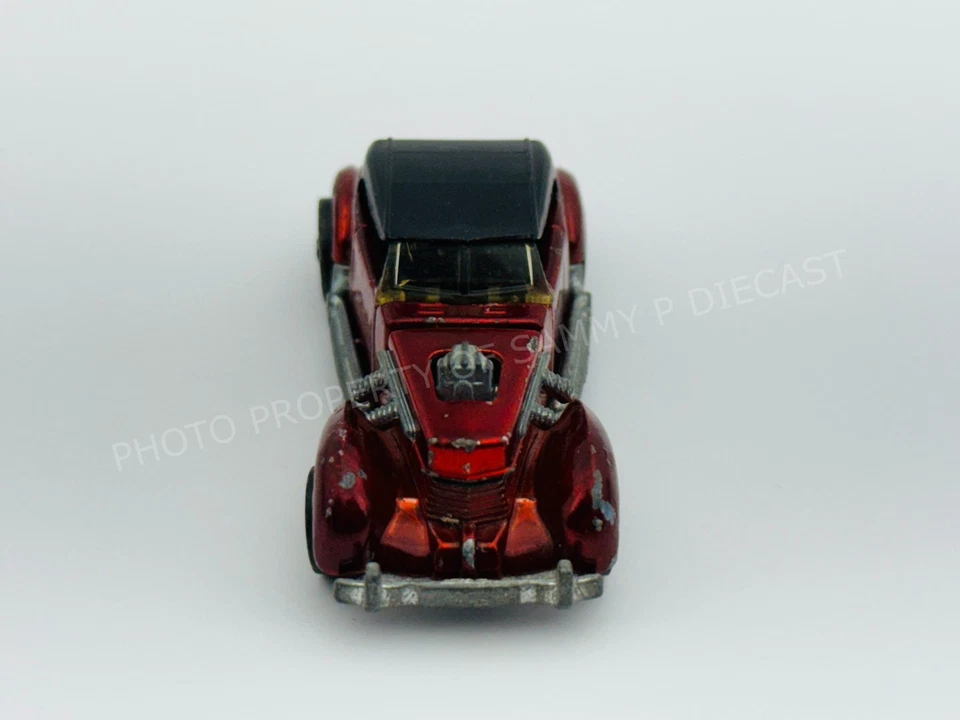Hot Wheels Redline CLASSIC CORD Red US Black Interior Nice !!! - Image 3 of 4