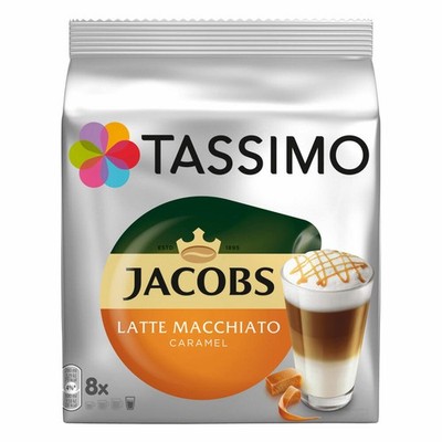 TASSIMO JACOBS Latte Macchiato Caramel 5er Set Kaffee Milchkaffee 40 Portionen